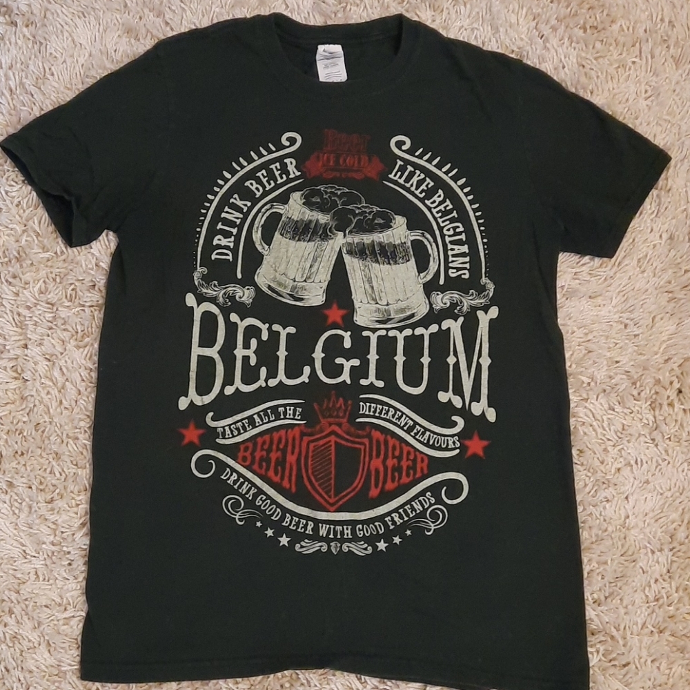 Beer T-shirt dark green